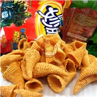 Japan High Quality 3D Bugles/Doritostwin-Screw Extruder Puffed Snack Food Making Extruer