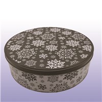 Creative Christmas Tin Box, Gifts Metal Crafts, Bake Box, Cookie Gifts Tin Can with Color Printing