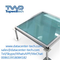 High Quality Glass Raised Floor 600*600*30mm Data Entry