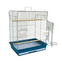 Bird Cage with Removable Plastic Tray, Mobile Large Parrot Cage w/Stand Bird Cage