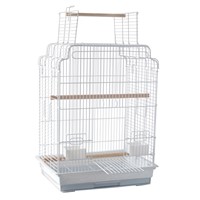 African Grey, Amazon, Small Cockatoo, Collapsible Bird Carrier, Wrought Iron Flight Cage with Perch Stand