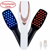 Wholesale 3-in-1 Phototherapy Scalp Massager Comb for Hair Growth, Anti Hair Loss Head Care Electric Massage Comb Brush