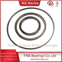 KG065AR0 Thin Wall Ball Bearing, GCr15 Open Thin Section Bearing, Brass Cage Angular Contact Bearing for Scaning Equipme
