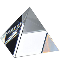 Qianfan Crystal 4 Inch Clear Pyramid with Gift Box