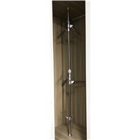 Wardrobe Cabinet Accessories Adjustable Column Stay 360 Rotating Clothes Rack