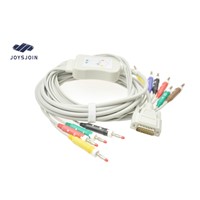 Nihon Kohden EKG Cable with Leadwires, Banana 4.0mm, AHA