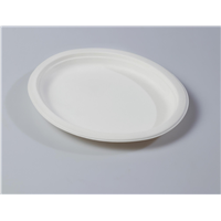 10&amp;quot; Small Oval Quality Disposable Biodegradable Plate(Waterproof, Oil-Proof, Fit to Microwave)