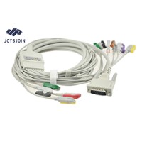 Schiller EKG Cable with Leadwires, Clip, AHA