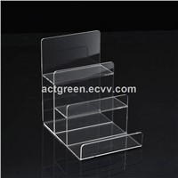 Clear Tiered Retail Acrylic Display Holder Rack Transparent Plexiglass Holder AGD-304
