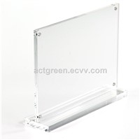 Sign Holder Perspex Acrylic Poster Holder Display Rack Sign Frame Stand Table Advertising Display