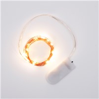 7.2' 20 LED Battery Operated Fairy Lights Mini Copper Wire Firefly String Lights