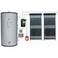 Split Pressurized Solar Water Heating System with Heat Pipe Solar Collectors