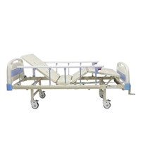 Hot Sell Two Manual Crank Hospital Adjustable Care Bed