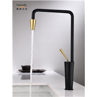 Black Kitchen One Handle High Arc Water Faucet