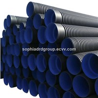 HDPE Double-Wall Corrugated Pipe for Water Drainage DWC Underground Pipe Size 200mm to 800mm