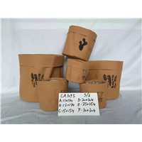 Waterproof Brown Paper Bag &amp;amp; Flower Pot