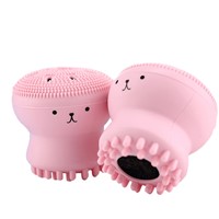 Little Octopus Cartoon Cute Promotional Giveaway Gift Silicone Facial Cleansing Brush