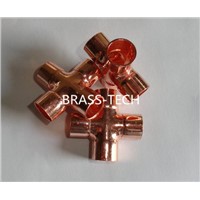 Copper Cross for Pipe &amp;amp; HVAC System