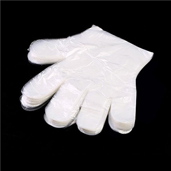 Disposable Clear Blue Glove Transparent Hand Protective Gloves  Thin Film PE Food Service Safety Hands Protection