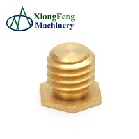 High Tensile Bolts Fittings Brass Plug Screw Nut with External Thread Zinc Yellow-Chromate Plated Galvanized