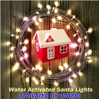 Water Activated Santa Lights Christmas Decorative Lights