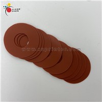 50 Pieces Red Flat Shaped Printing Rubber Sucker