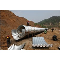 China Half Circle Galvanized Corrugated Steel Arch Tunnel Culvert Pipe