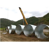 Durable High Quality Corrugated Steel Drain Pipe, Large Diameter Corrugated Metal Culvert Pipe