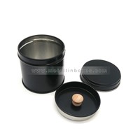 Portable Small Round Metal Can Airtight Tea Coffee Tin Tea Container