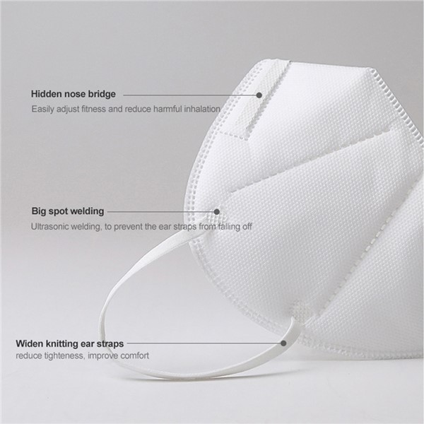 Disposable Medical Mask N95 FFP2 Surgical Respirator Face Mask Earloop Antiviral with CE FDA Certification