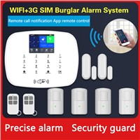 WiFi+GSM 3G Alarm System Support WiFi IP Camera 1080P Home Security Alarm System with Door Sensor PIR Sensor