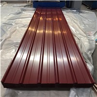 Red 0.17mm Thickness Color Coated Box Profiled Steel Roofing Sheets