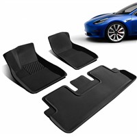Anti Slip Waterproof Tpe Carpet 3D Luxury Tesla Model 3 Car Mats Floor
