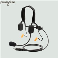 Military Bone Conduction Headset with Boom Mic