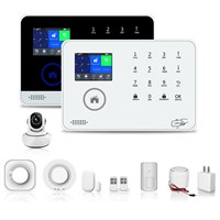 Home Security Alarm System Smart Home IOS Android App 88 Wireless Zone 8 Language Anti Burglar