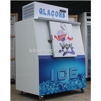 BC 380 Model Single Slant Door Gas Station Outdoor Bagged Ice Storage Bin Freezer