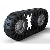 Rubber OTT Track over the Tire for Skid Steer Loader All Terrain Vehicle Rubber Crawler