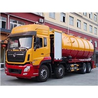Dongfeng Jetting Sewage Vacuum Suction Truck with 375HP Deputy Diesel Engine 35m3