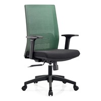 Fabric Swivel Chair Green &amp;amp; Black Office Mesh Chair