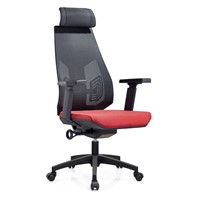 Foshan Office Furniture Black &amp;amp; Red Swivel Executive Chair