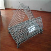 Movable Steel Wire Mesh Container with Different Sizes