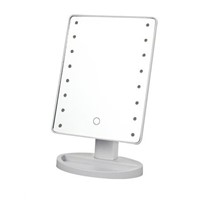 LED Makeup Mirror with Lamp Touch Screen Table Lamp Square Dressing Mirror