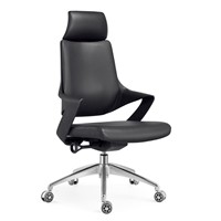 Modern Style Office Furniture Black Leather Executive Chair with Back Support