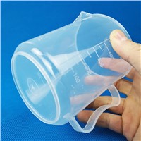Plastic Beaker with Handle Laboratory Beaker with Graduation &amp;amp; Spout Plastic Laboratoryware