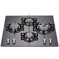 SHINOR HFR604TGB. 1 Built In Tempered Glass Gas Hob