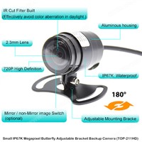 720P Megapixel Small Waterproof Adjustable Bracket Backup Camera (TOP-211HD)