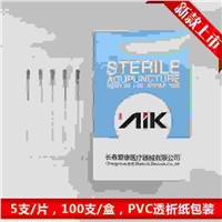 AIK Sterile Acupuncture Needles for Single Use Blister Paper Packaging --Needles with Tube