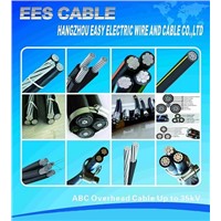 Al/XLPE Overhead ABC Cable (Aerial Boundled Cable) Single/Duplex/Triplex/Quadruplex/Five Stranding.
