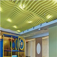 Various Wooden or Solid Color Aluminum Tube Baffle Ceiling Panel