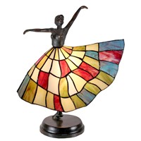 Tiffany Lamp - 14&amp;quot;W x 16&amp;quot;H Dancing Lady Accent Lamp (NN08806)
